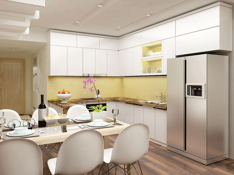 đóng tủ bếp đẹp giá rẻ tphcm, tủ bếp gỗ công nghiệp hiện đại