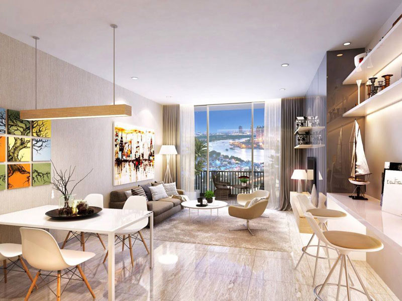 phòng khách chung cư đẹp